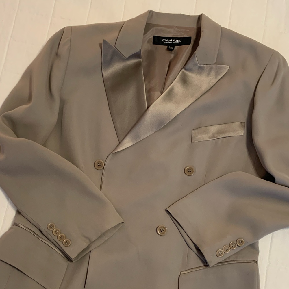 Emanuel Ungaro size 8 vintage tuxedo dress